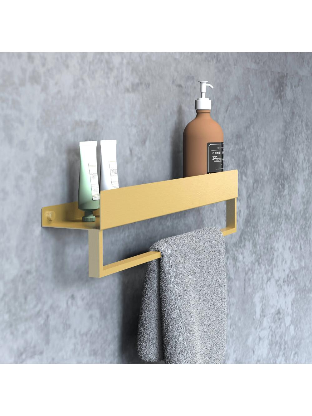 Półka łazienkowa wannowa SF01 45cm złota szczotkowana