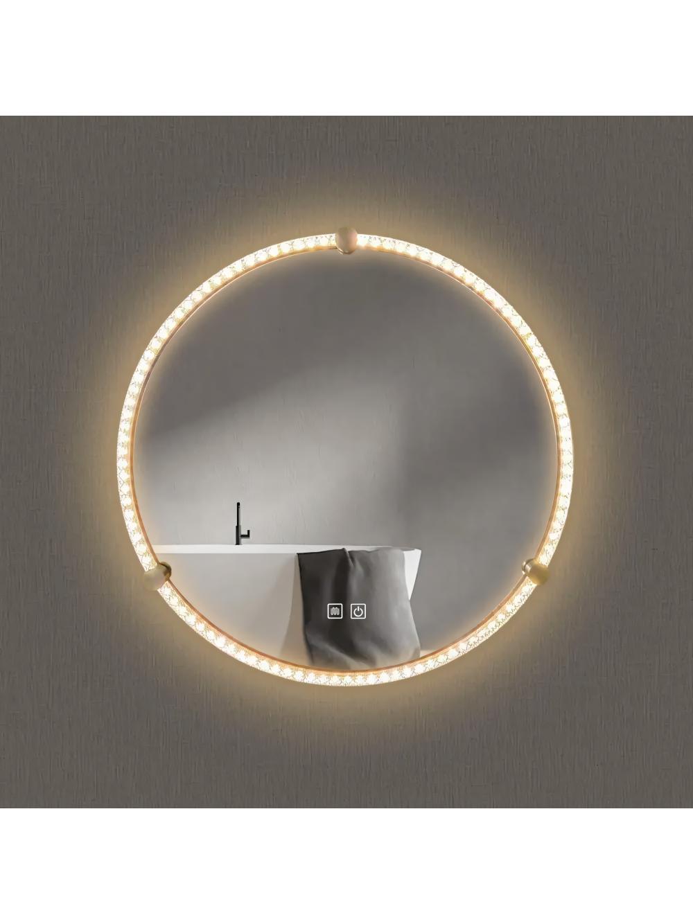 LUSTRO ŚCIENNE LED Z RAMĄ 60cm 106