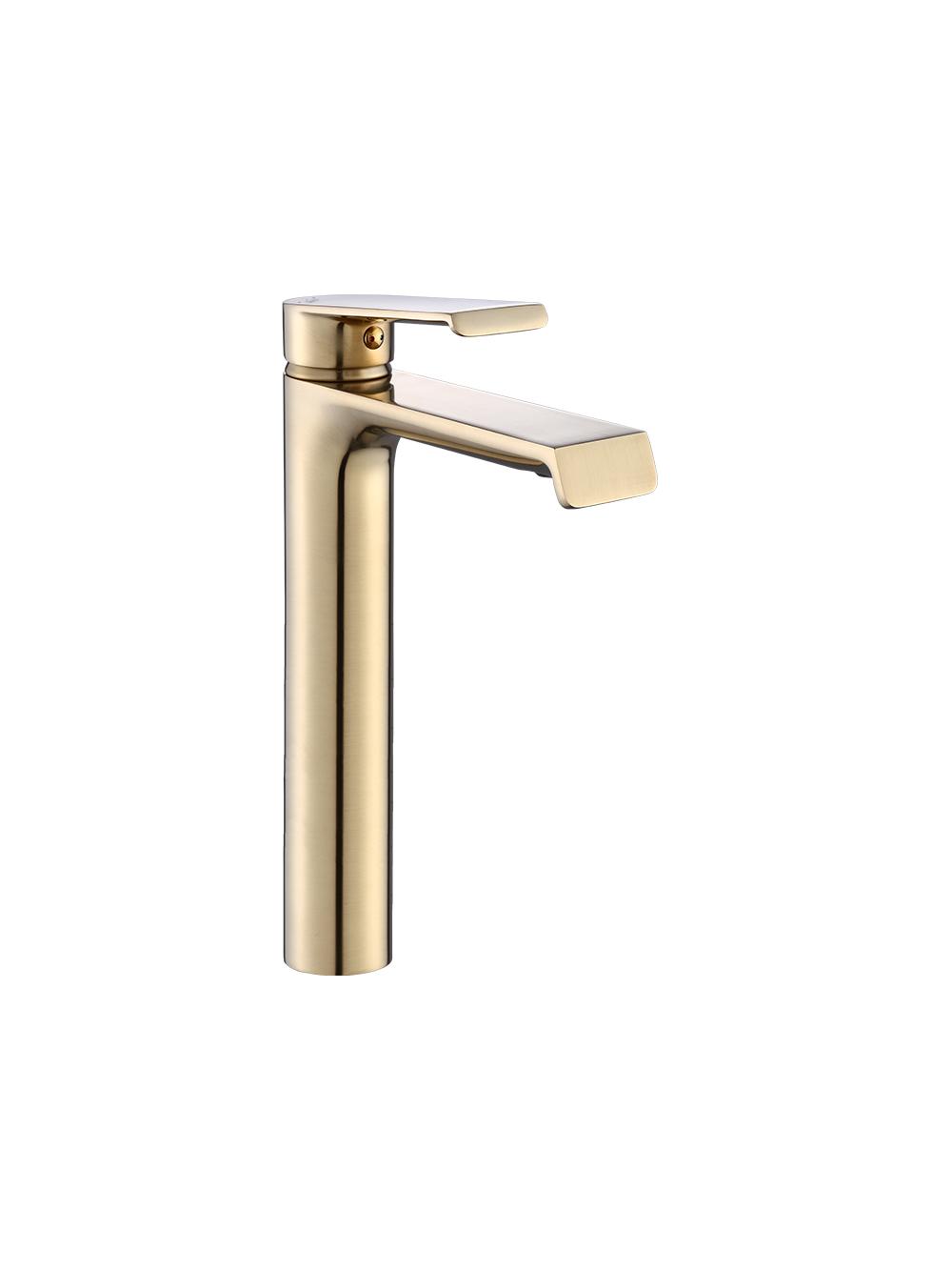 Μπαταρία νιπτήρα REA HASS ψηλή Gold Brushed, σε χρυσό φινίρισμα