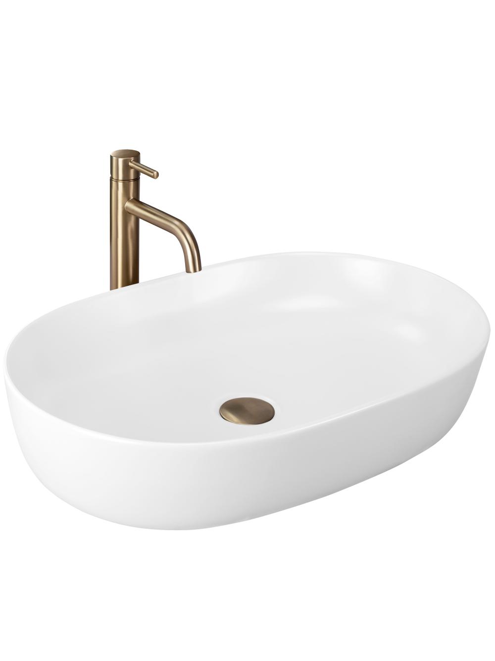 Umywalka nablatowa Rea CLEO 61 WHITE MATT