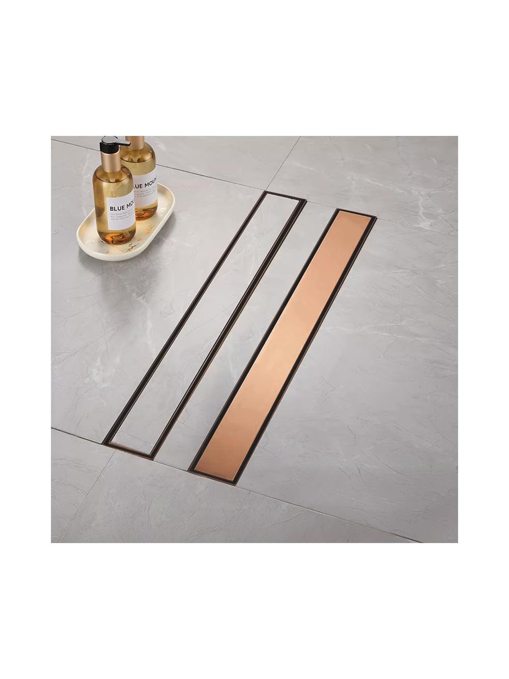Odtokový žlab Rea Neox brush copper 50