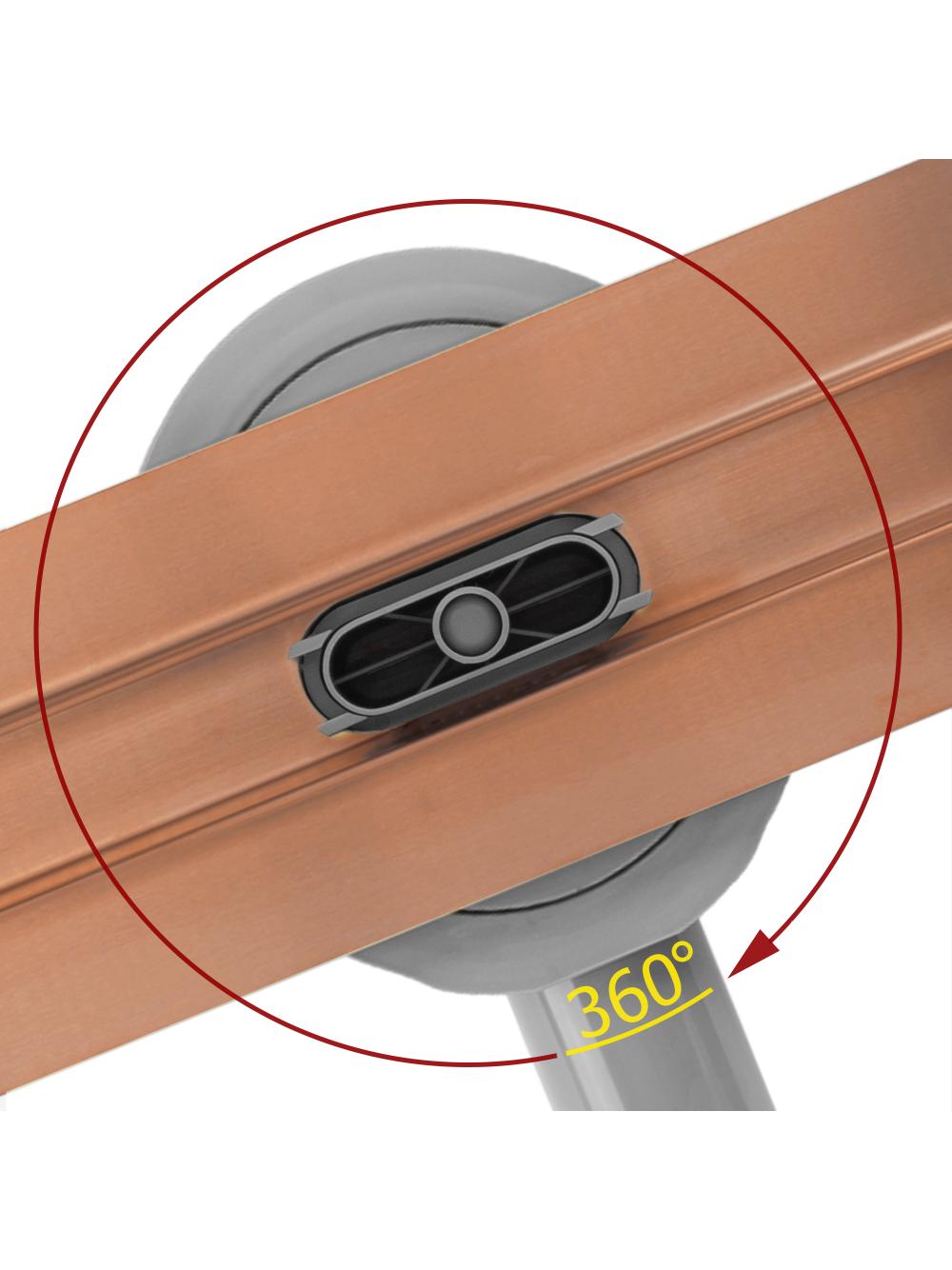 Odpływ Liniowy REA NEOX SLIM PRO brush l. copper 80