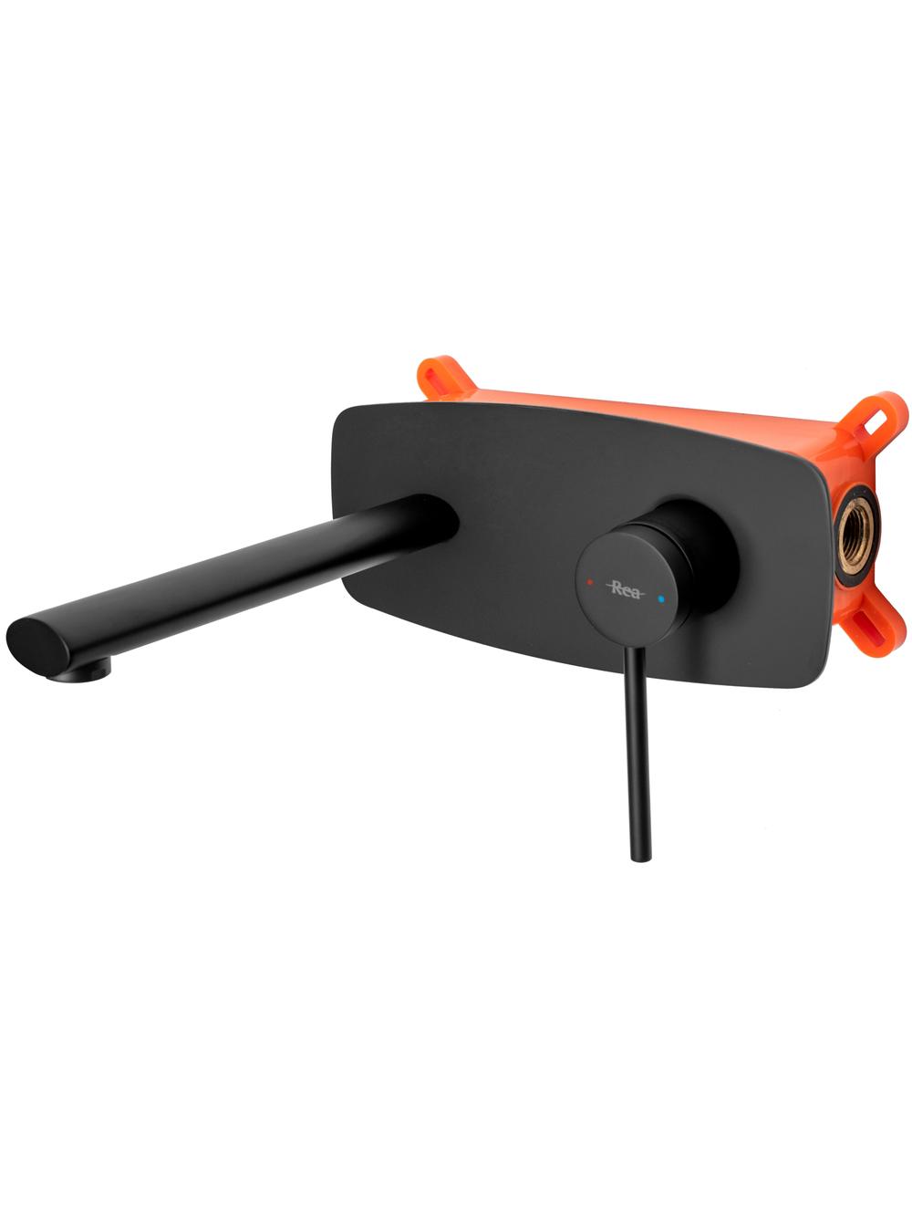 ROBINET ENCASTRÉ REA OVAL BLACK + BOX