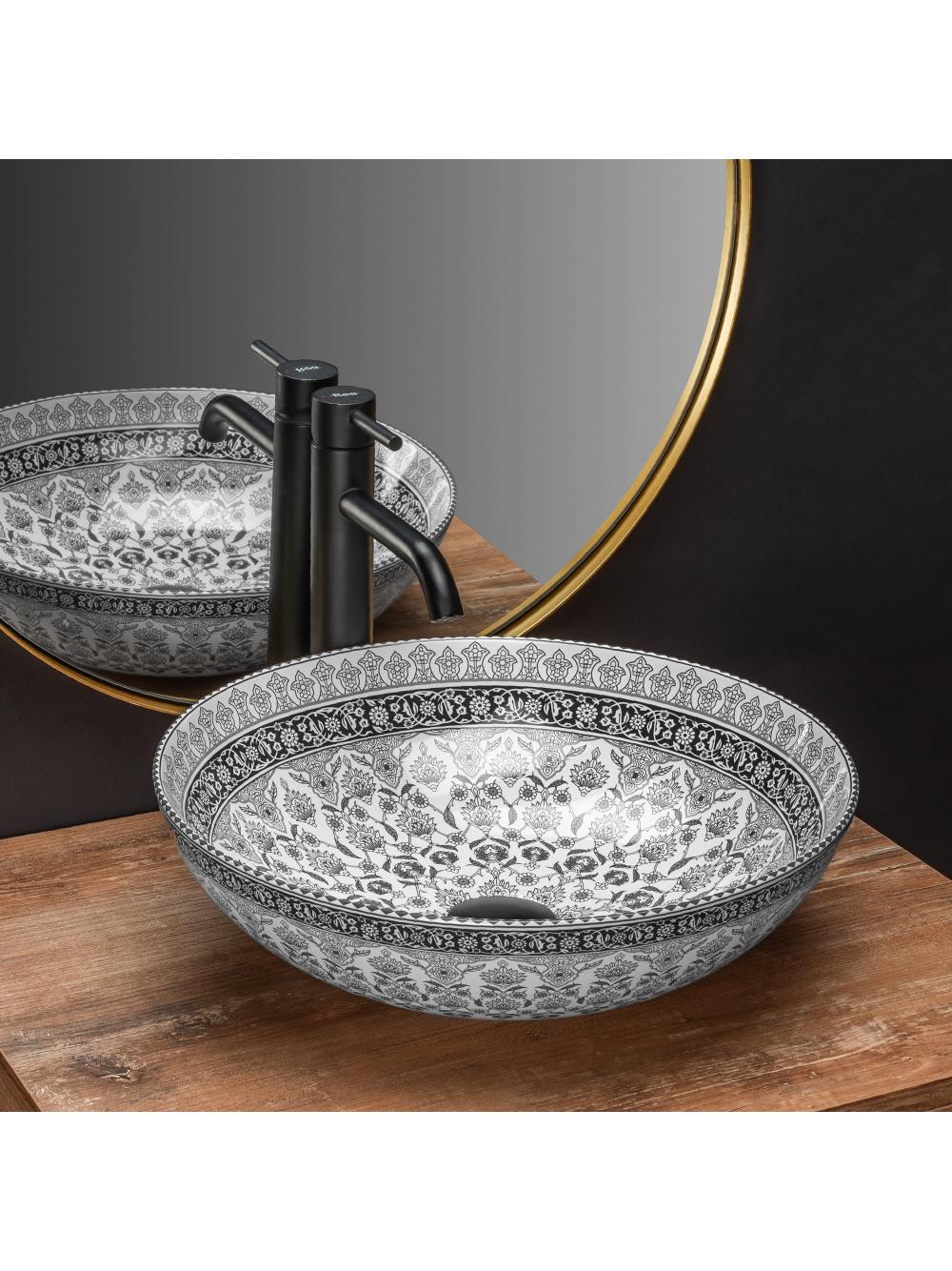 Umywalka nablatowa Rea Arte dark grey