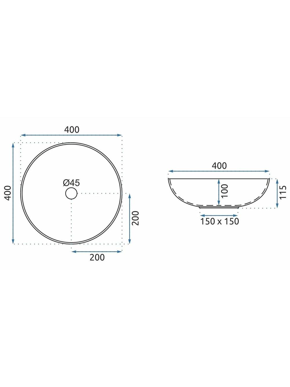 Umywalka nablatowa Rea Mexico