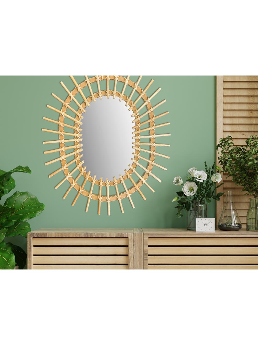 LUSTRO ŚCIENNE BOHO 57CM QDJ5749