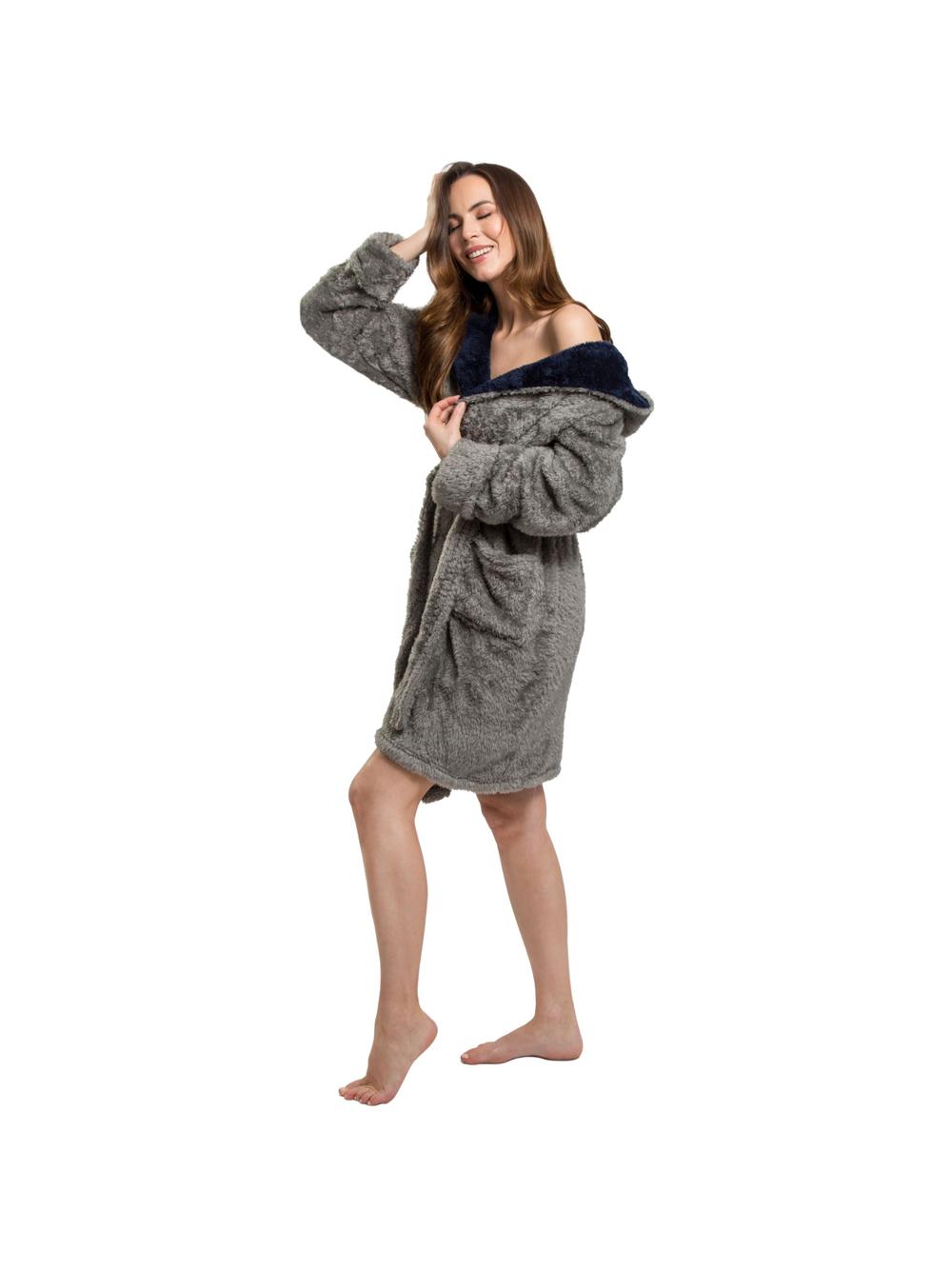 Szlafrok damski Jordan Grey Navy M