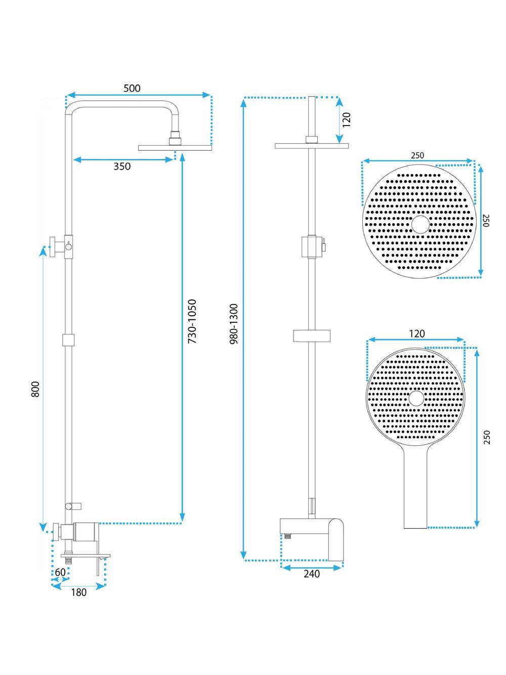 Doucheset REA Avalon Titanium