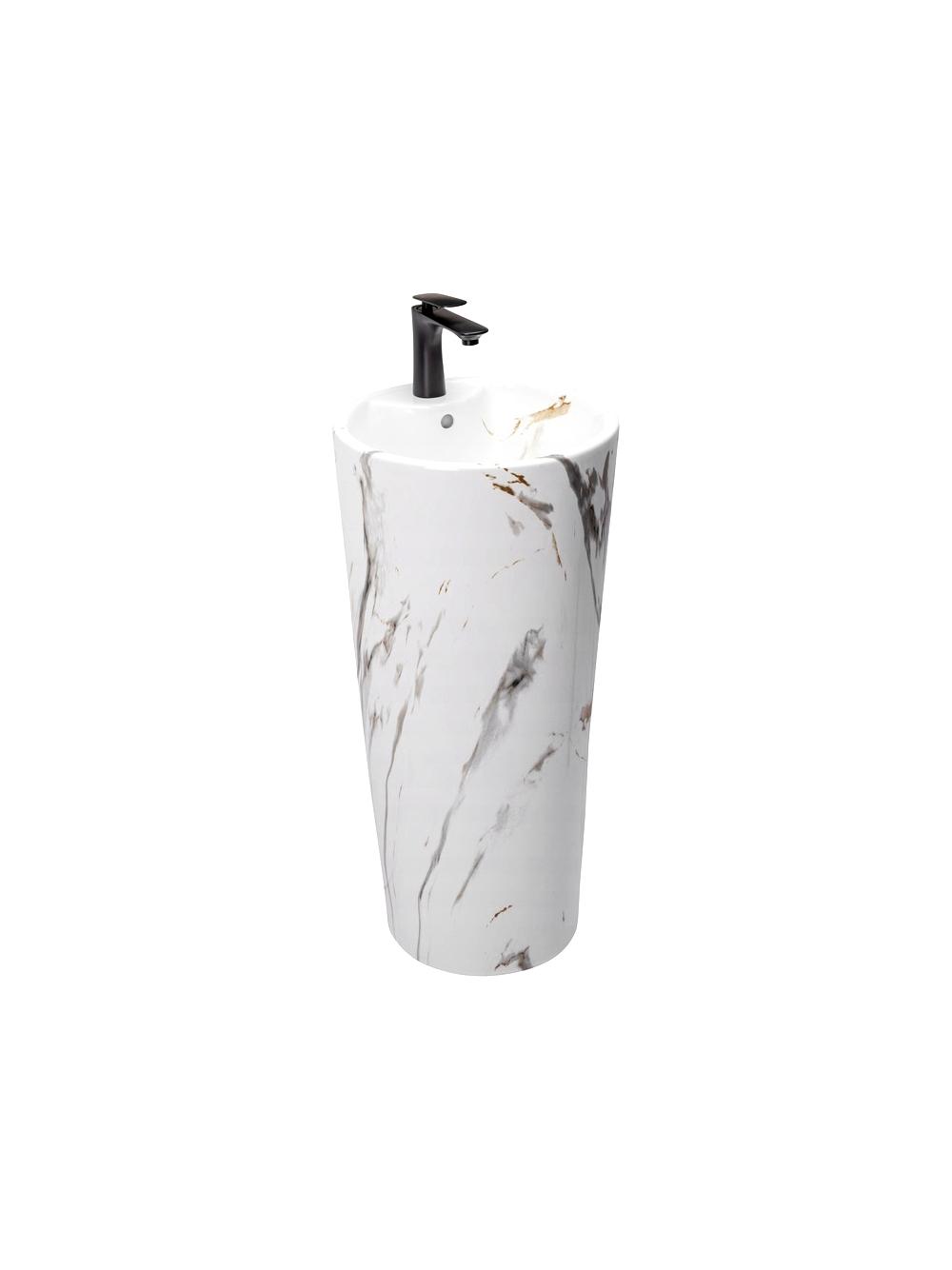 Umywalka Ceramiczna Wolnostojąca Blanka Marble Marmur