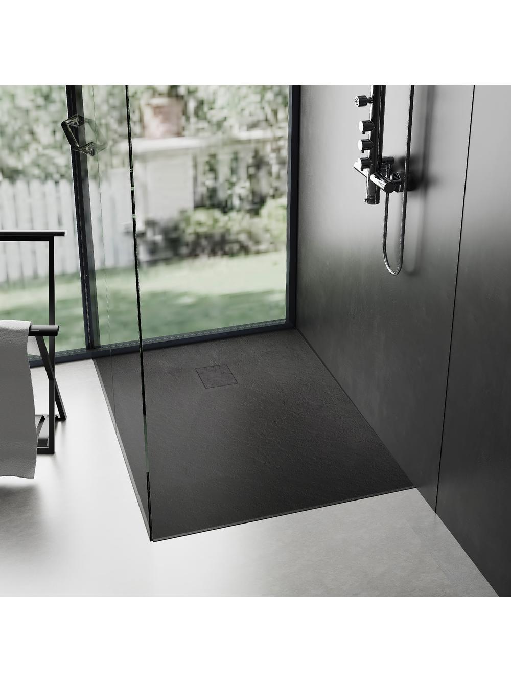 Brodzik prysznicowy Magnum Black 80x120
