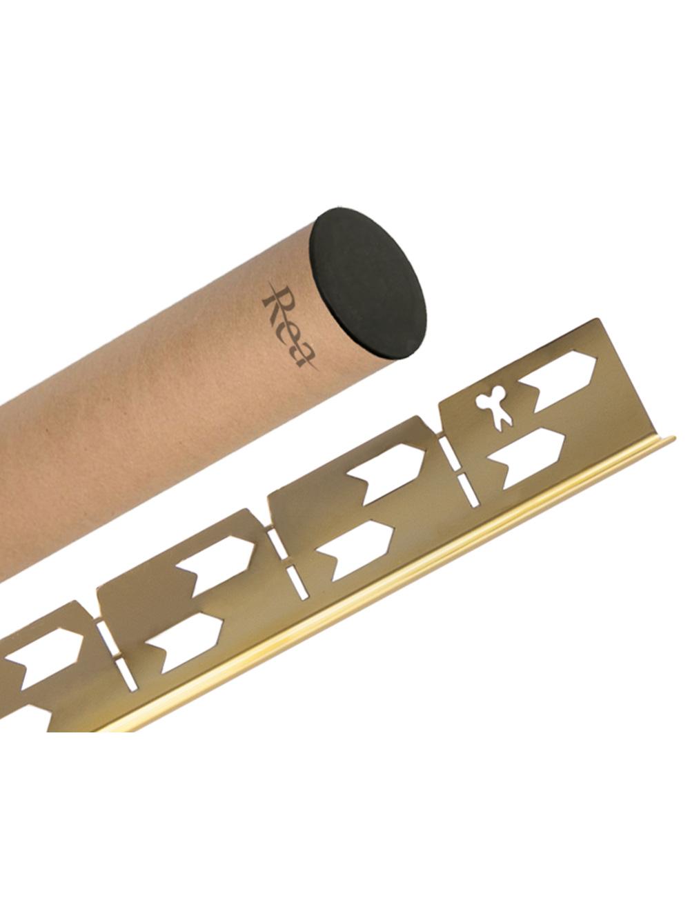 Listwa spadkowa brodzikowa 100cm Złota