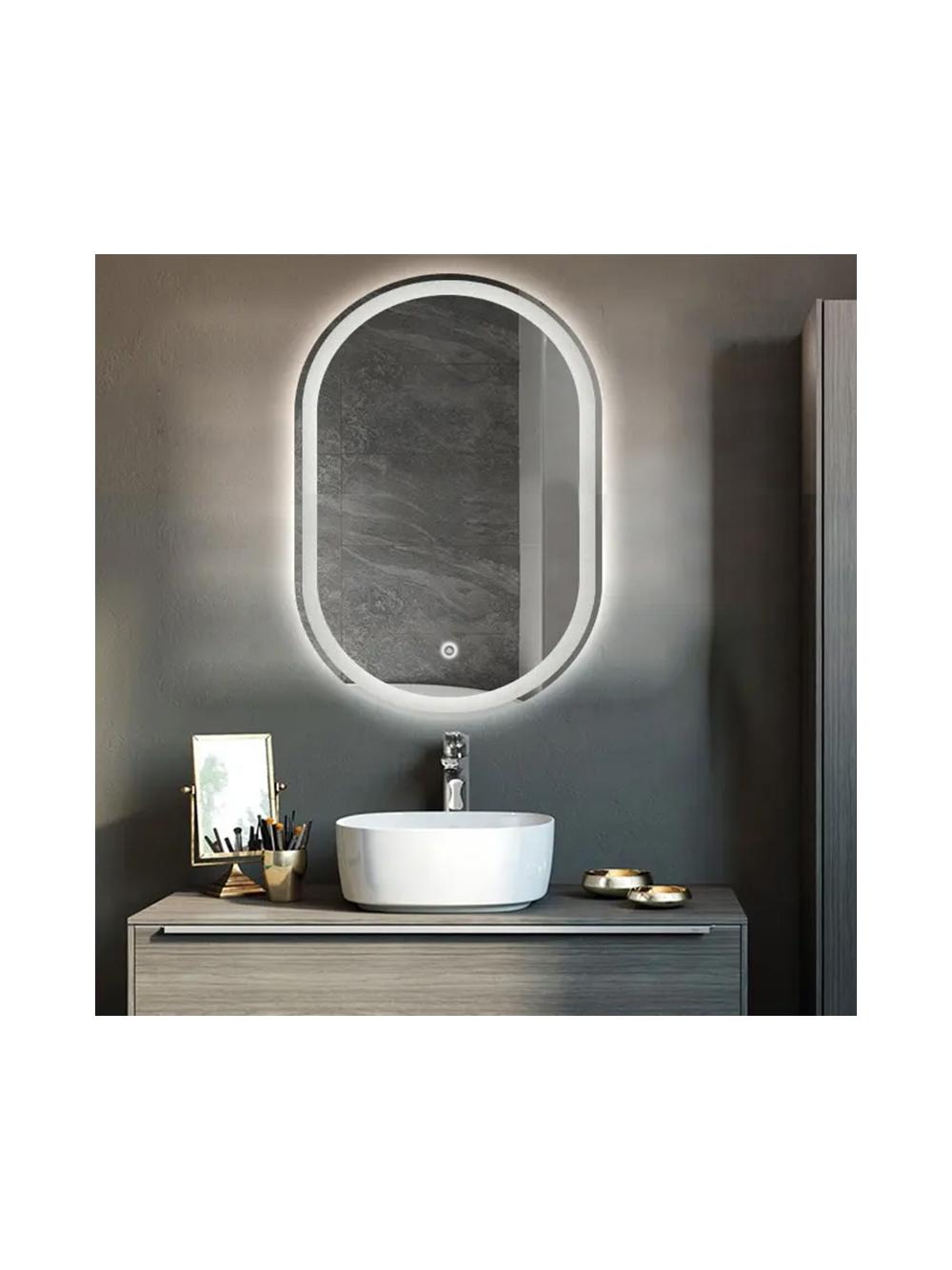 Miroir LED 80x60cm P10408