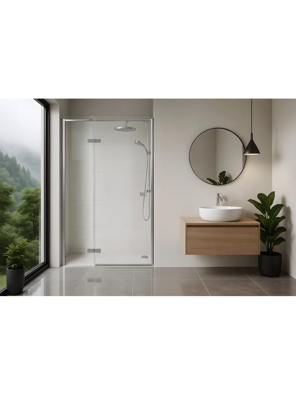 Porte de douche Rea Atlas 120 Chrome
