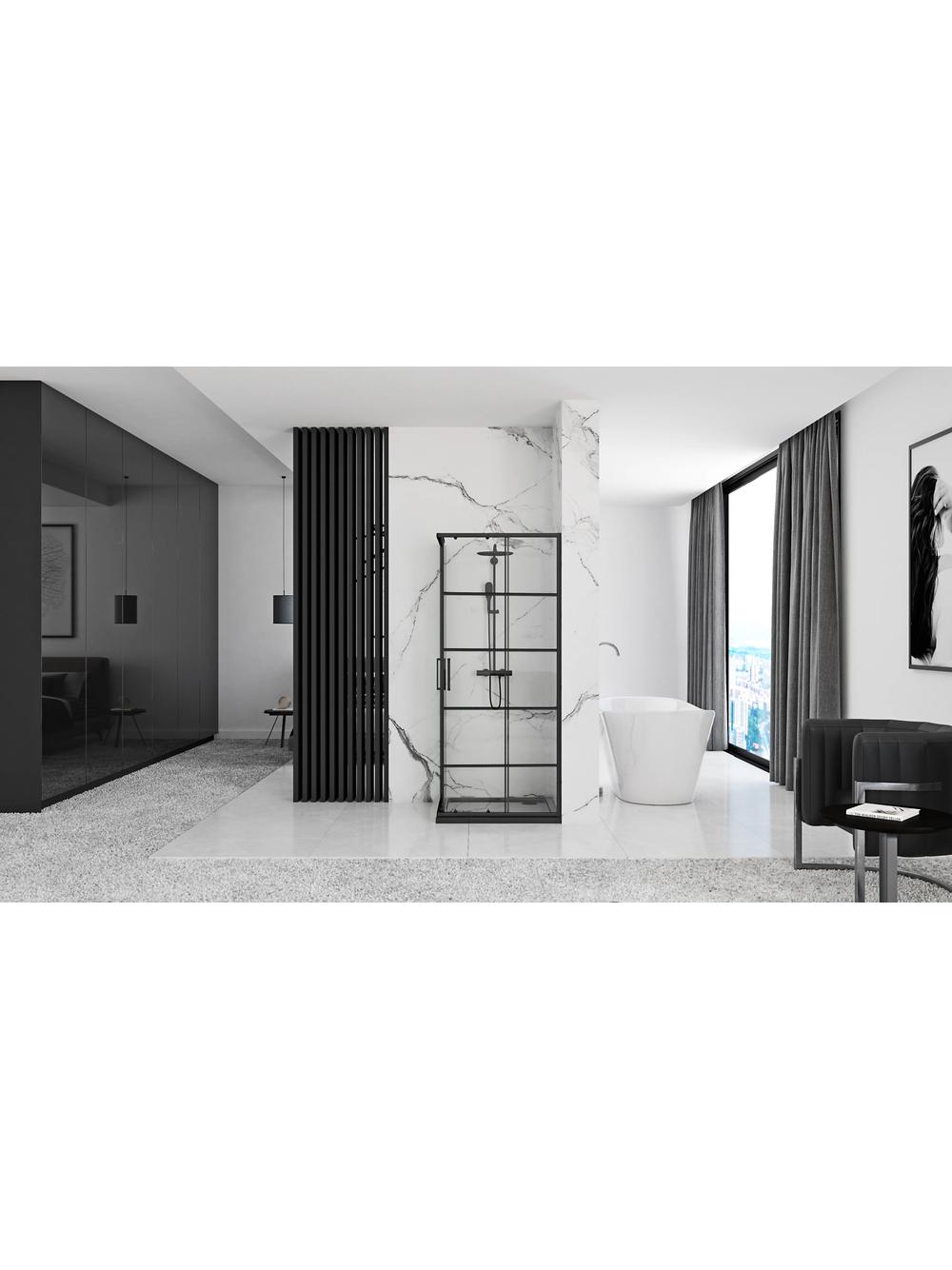 Kabina prysznicowa Rea Concept Black 90x90