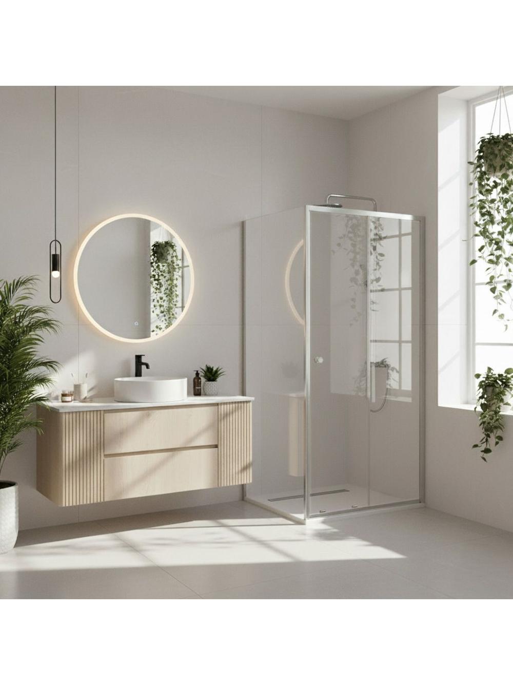 Cabine de douche Rea Primo Slide 110x80 Chrome
