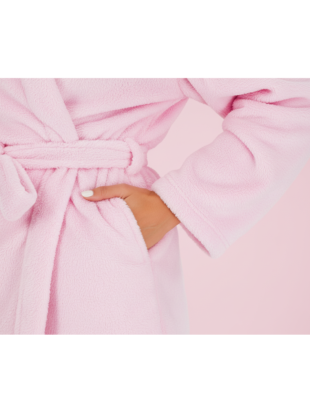 Dames badjas Nancy Roze sokken L/XL