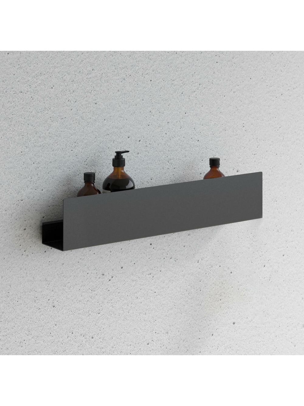Półka łazienkowa prysznicowa SF04 60cm czarny mat