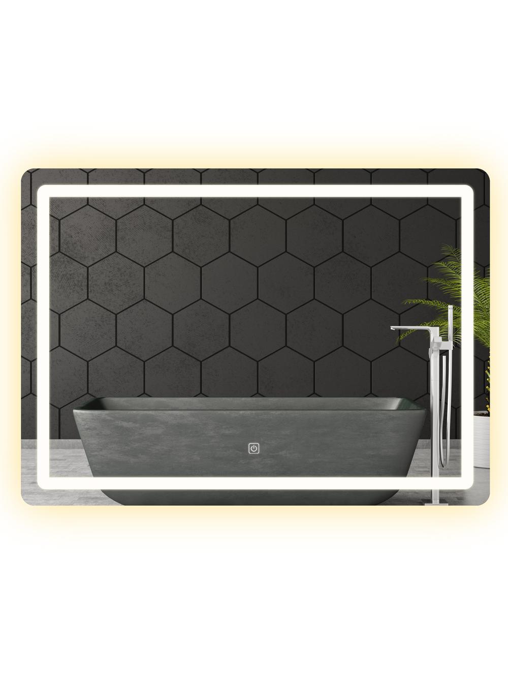 LUSTRO ŚCIENNE LED 80x60cm P10407