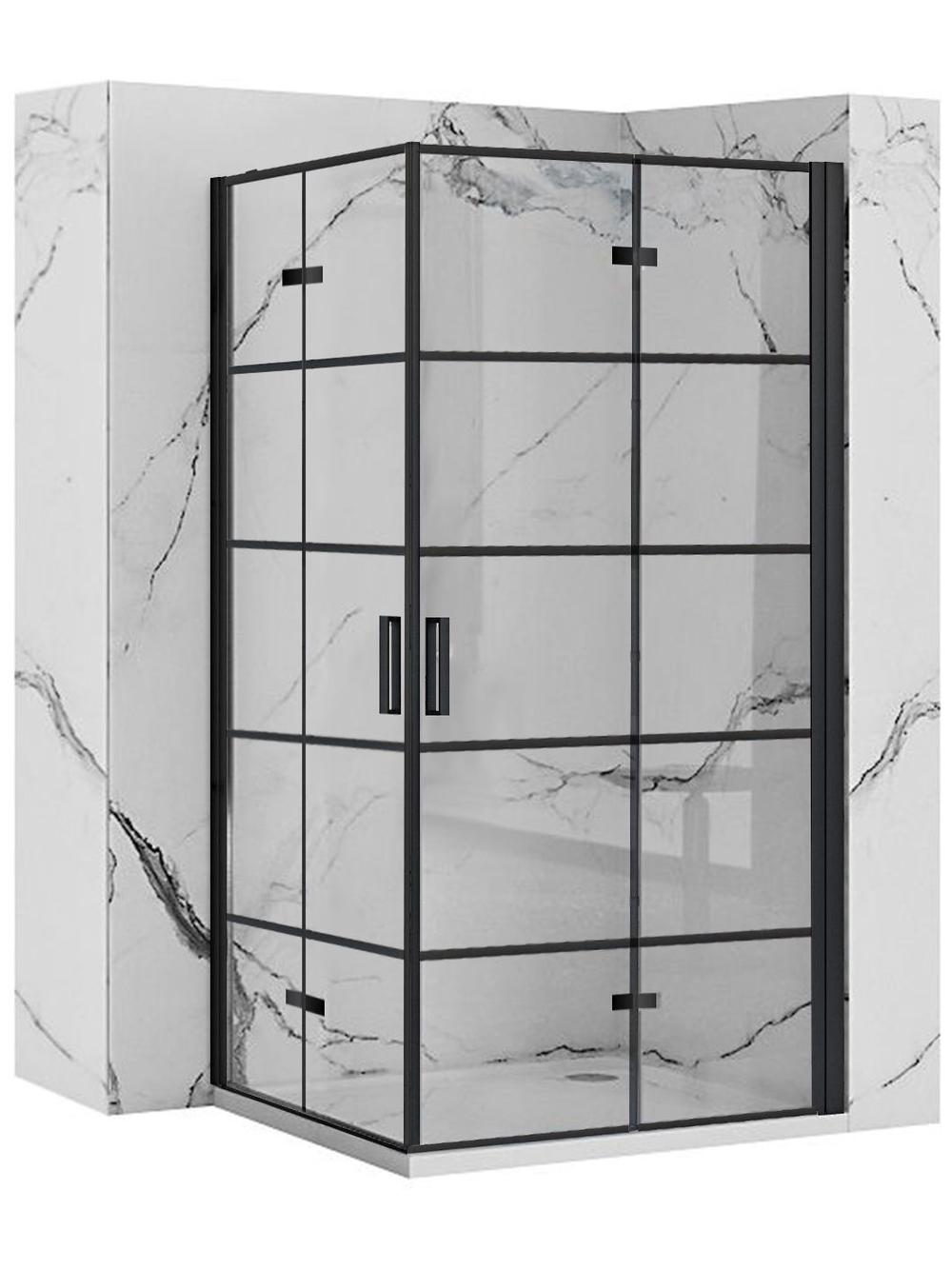 Kabina prysznicowa Rea Molier Black Double 110x110