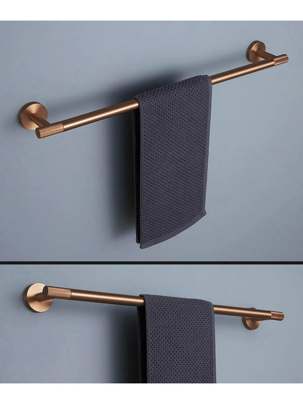 Cabide de banheiro com braço único 6603 Modern Brush Copper