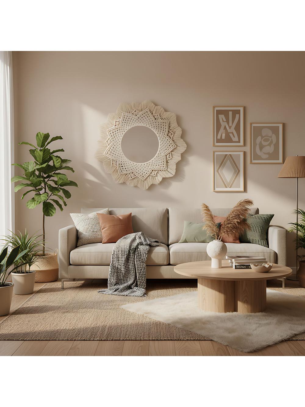 Boho wall mirror 60CM 322051