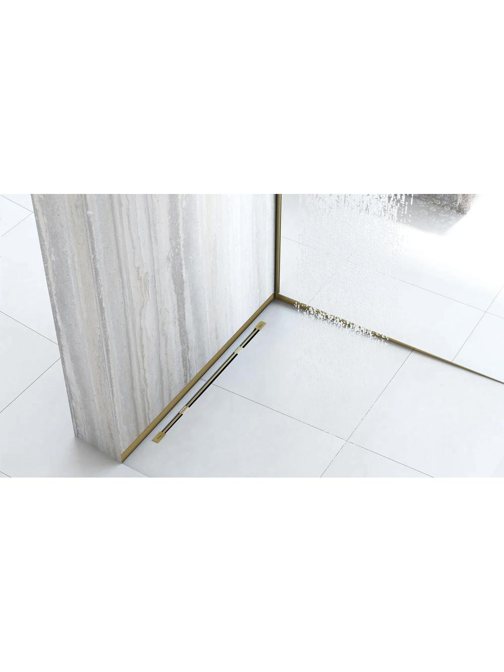 Listwa brodzikowa czołowa 130cm Złota Szczotkowana