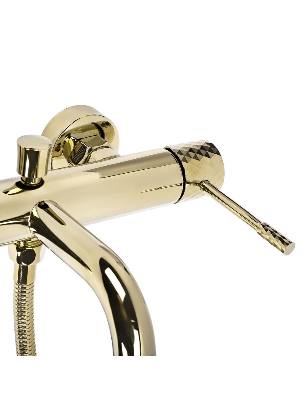 Grifo de bañera Rea Lungo Diamond Gold