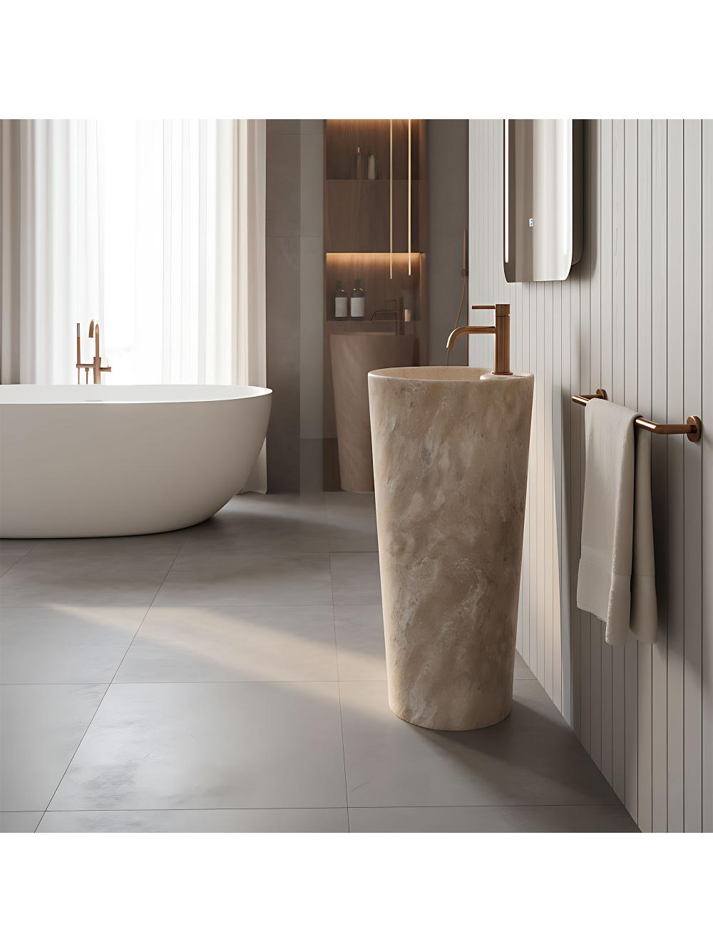 Lavoar freestanding de sine stătător Ceramic Rea Blanka Savana Matt