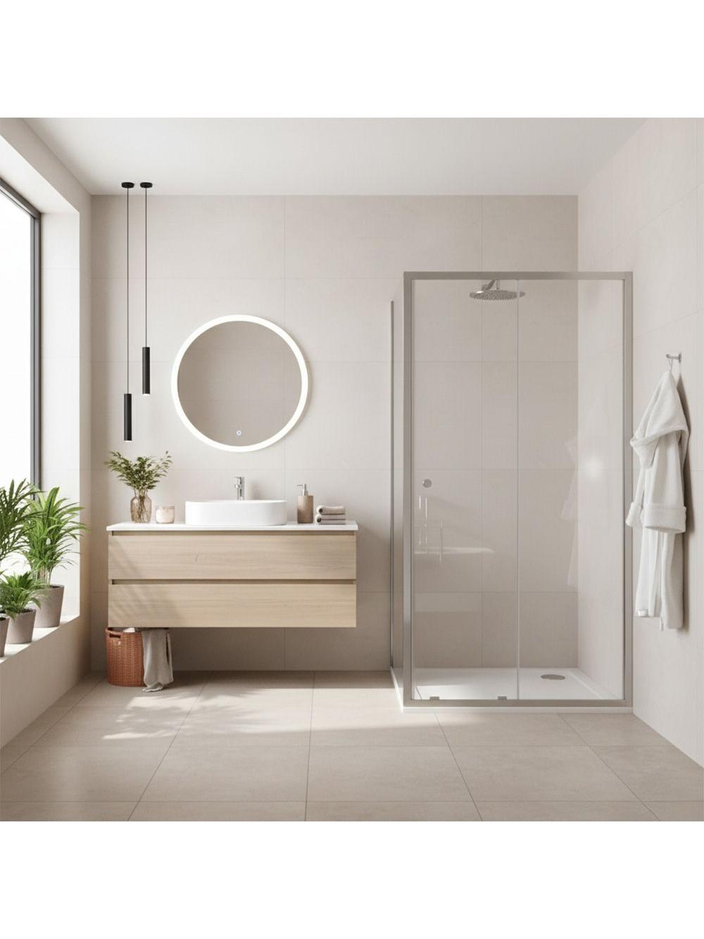 Cabine de douche Rea Primo Slide 110x80 Chrome
