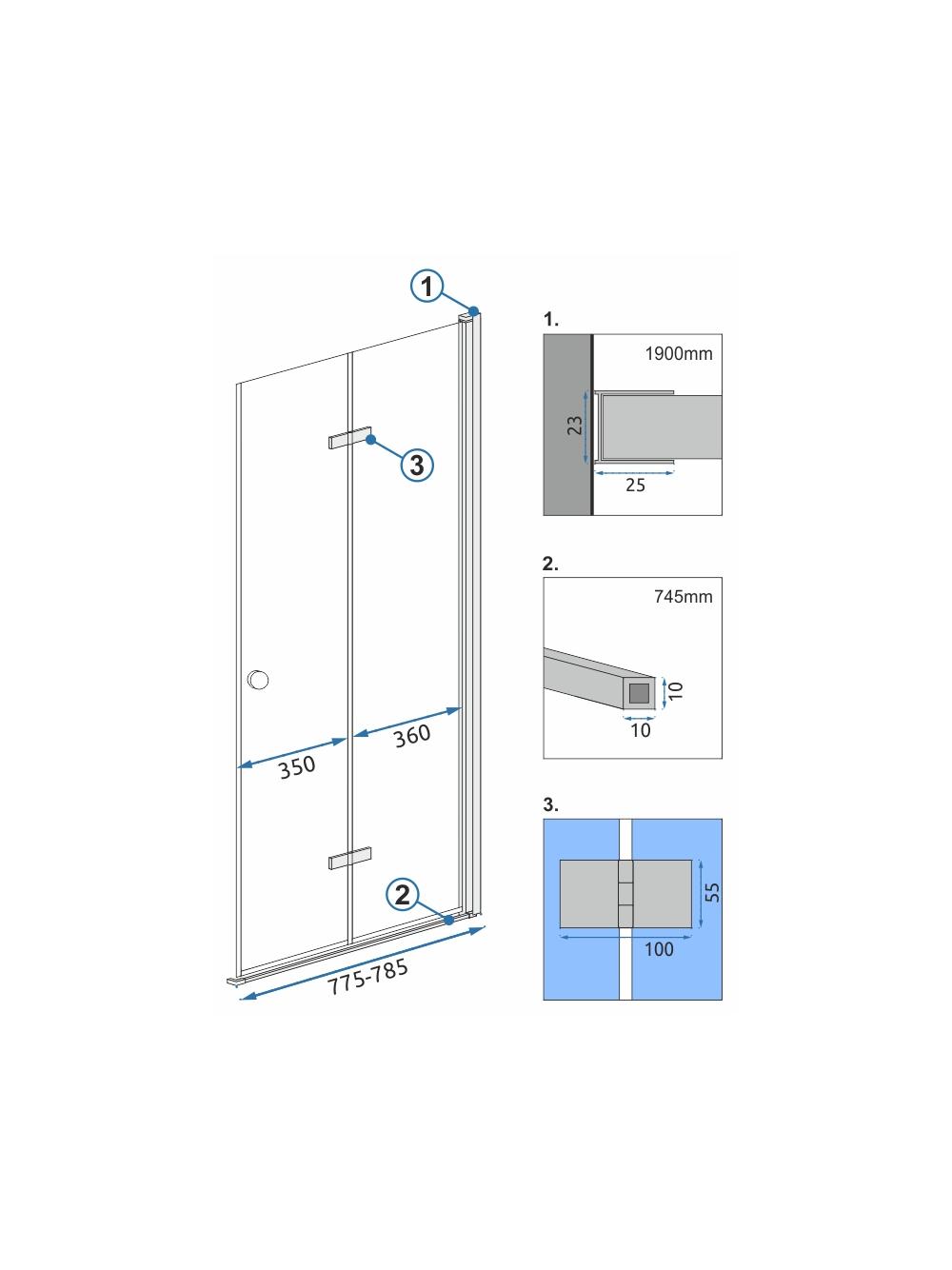 Moduł kabiny FOLD N2 80 Chrome