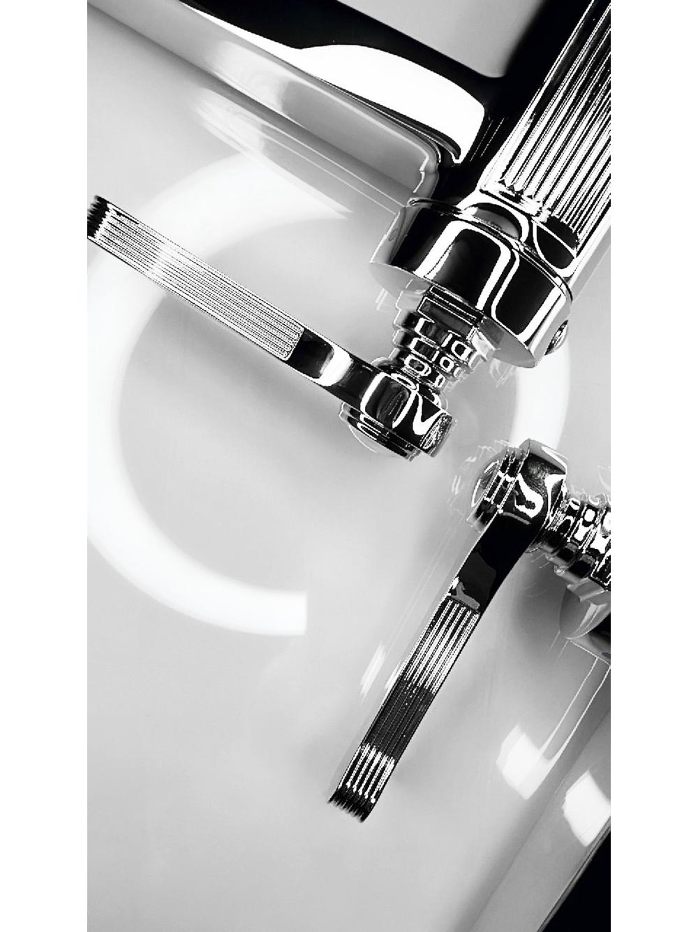REA Monaco bateria umywalkowa chrom niska