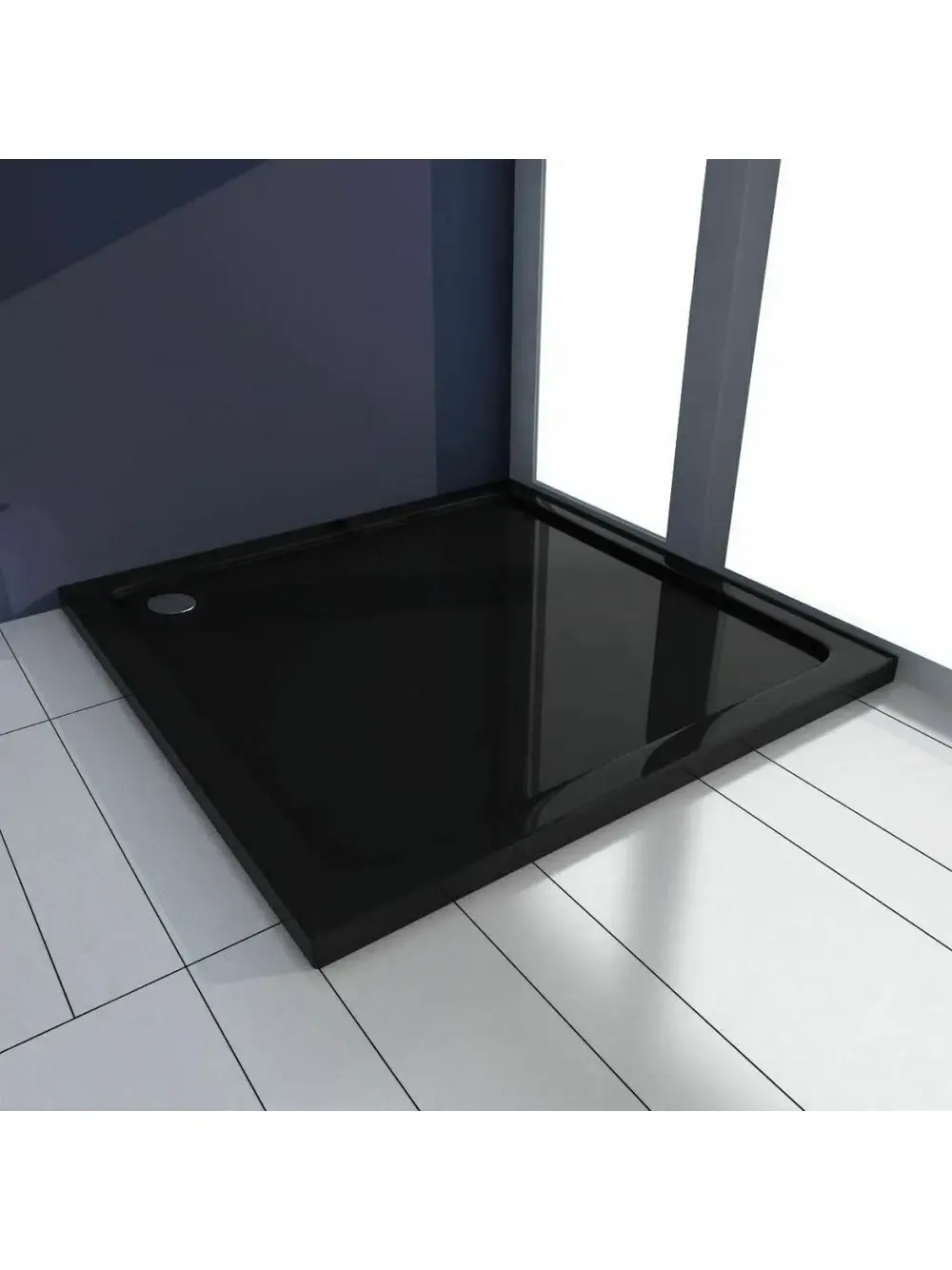 Brodzik prysznicowy akrylowy Rea Savoy Czarny 80x80