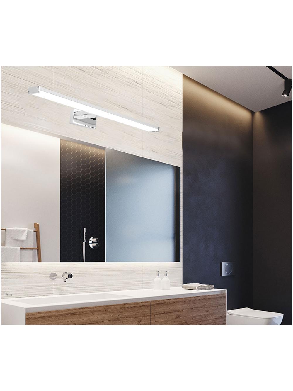LAMPA KINKIET ŁAZIENKOWY LED NAD LUSTRO 8W 40CM APP368-1W CHROM