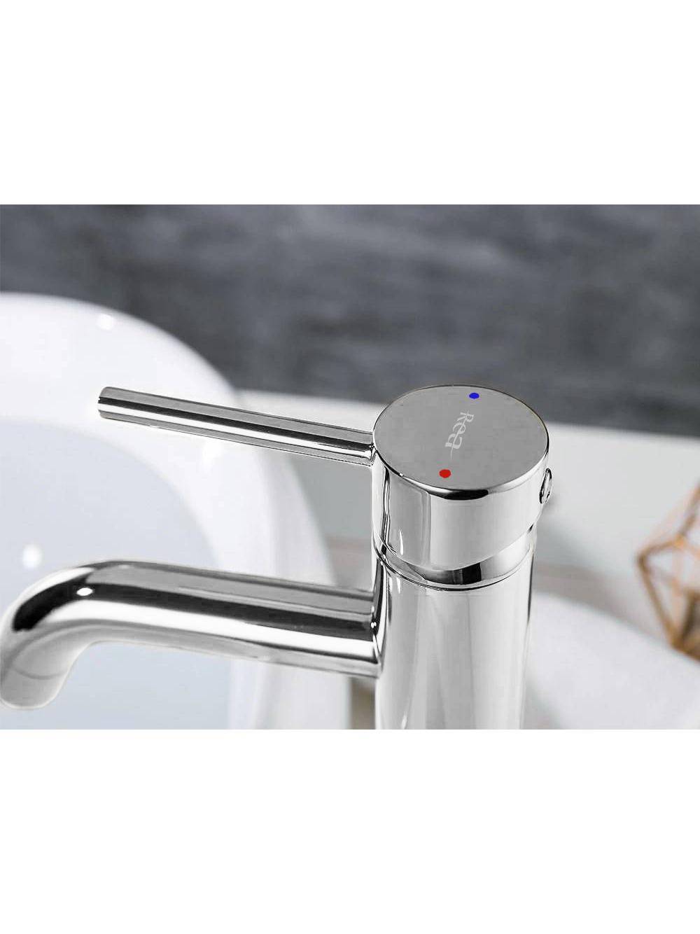 Bateria Umywalkowa Rea Lungo Chrom Wysoka