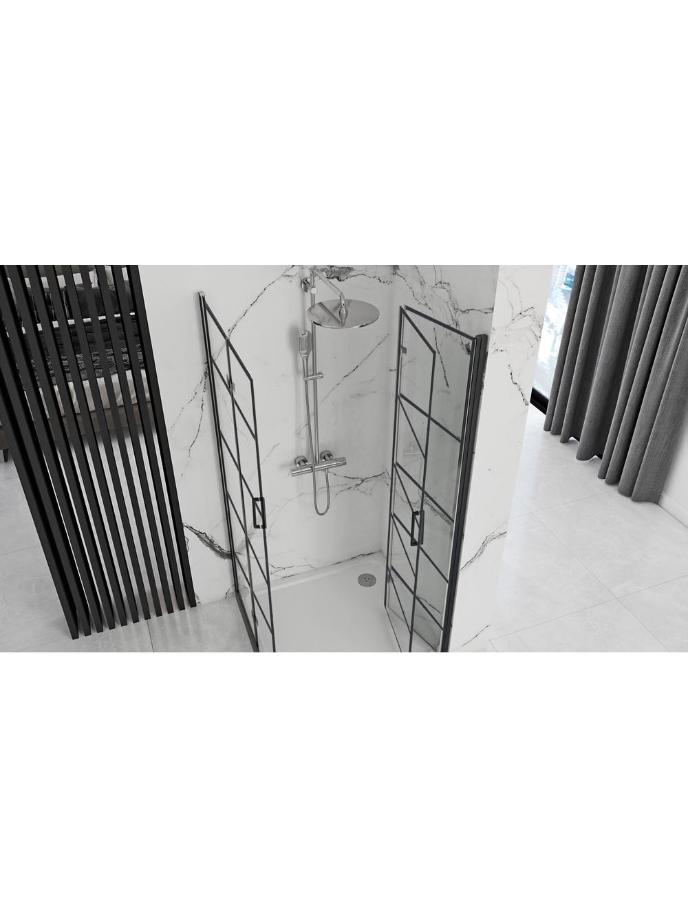 Kabina prysznicowa Rea Molier Black Double 80x100