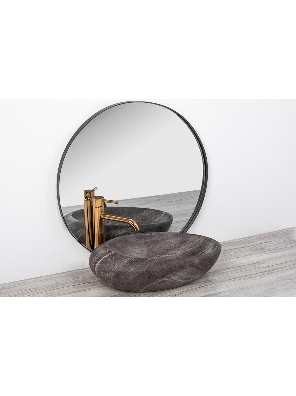 Πάγκος νιπτήρας Rea Roxy A Stone D.Grey 49 x 31 x 13.5 cm