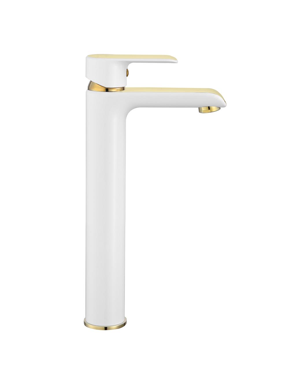 Βρύση με ψηλή λεκάνη REA BLOOM Gold White