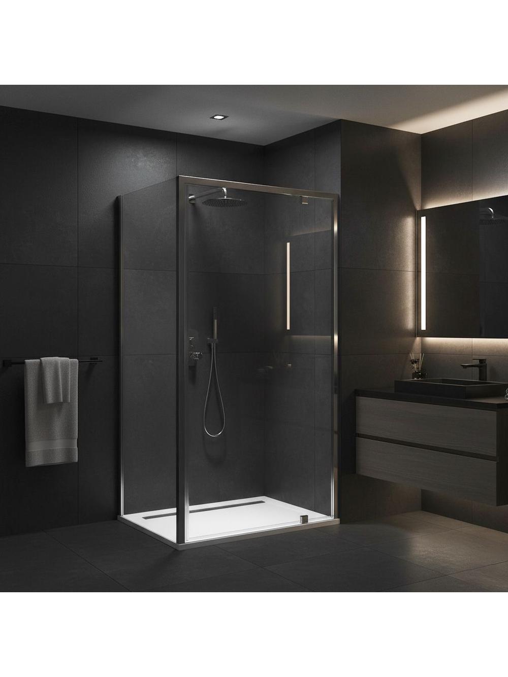 Rea suihkukaappi Rea Primo Swing 80x70 Chrome
