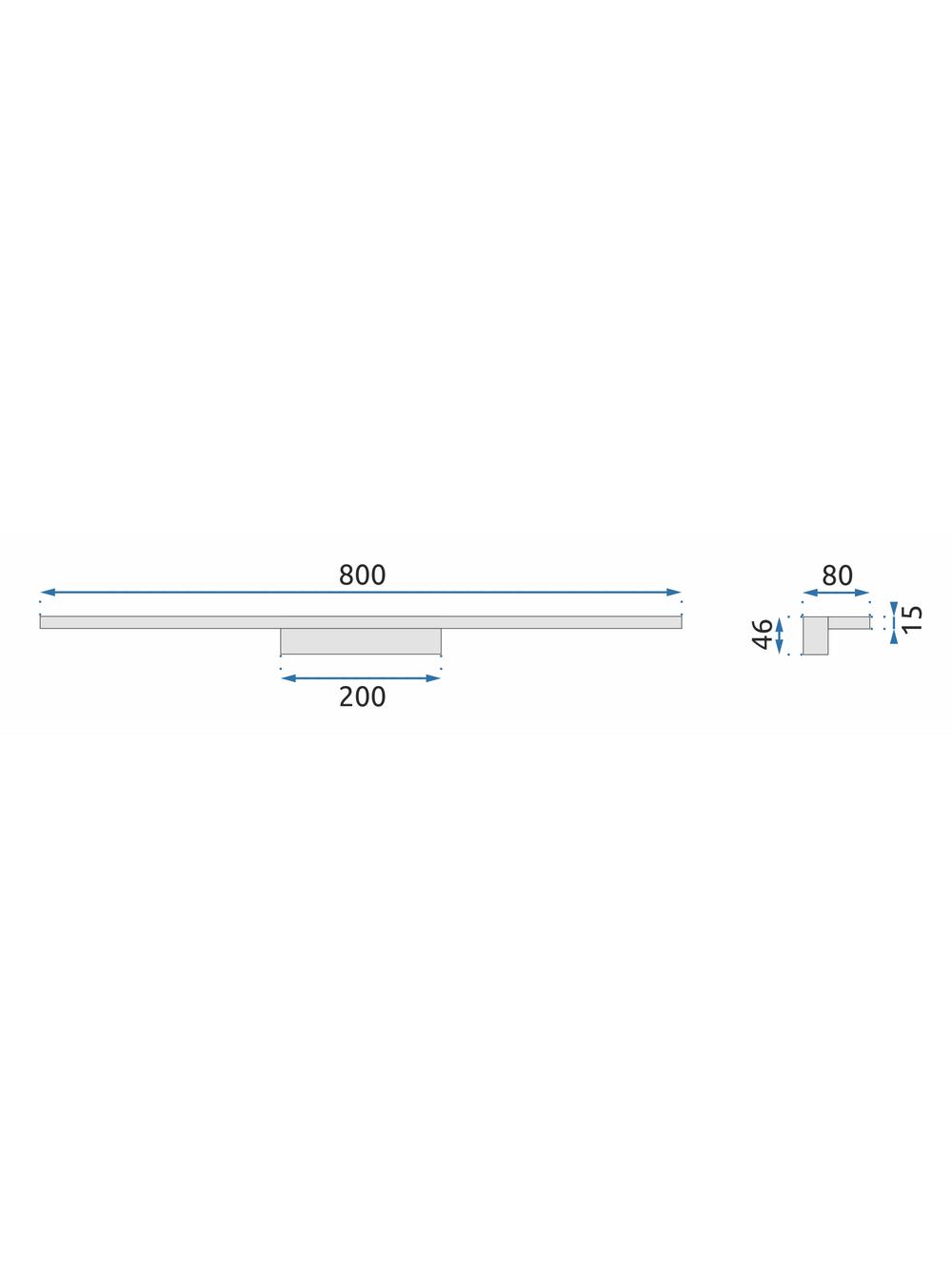 Kinkiet LED Gold 80cm APP838-1W