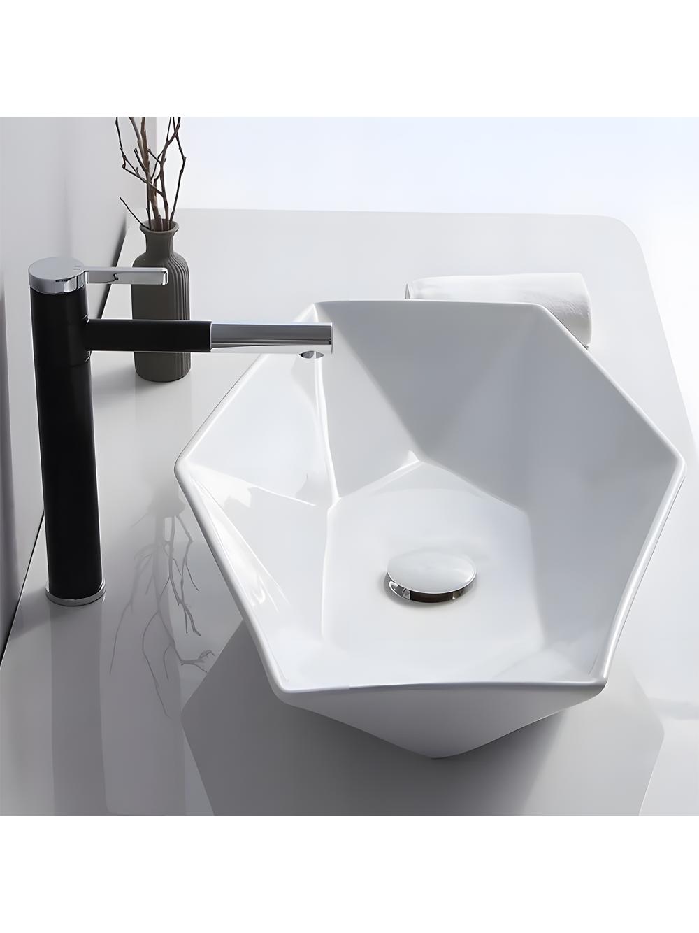 Umywalka nablatowa Rea Vegas Biała