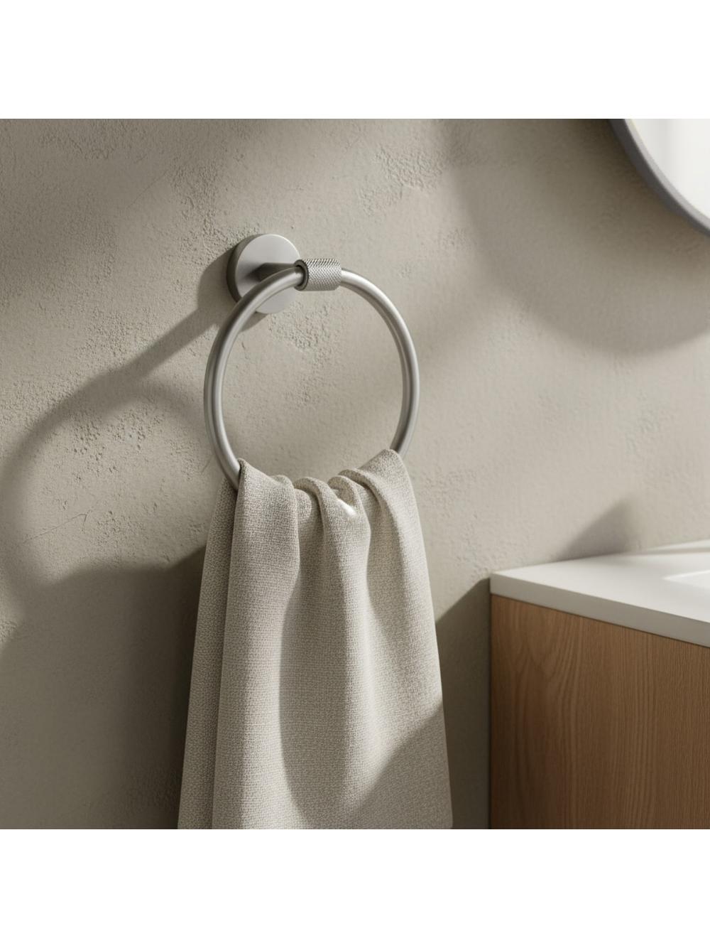 Wieszak łazienkowy Ring 5710 Galo Nikiel Szczotkowany
