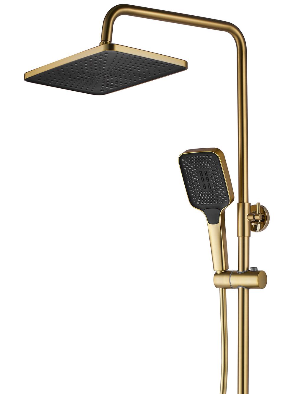 Σετ ντουζιέρας με θερμοστάτη REA ROB Brushed Gold