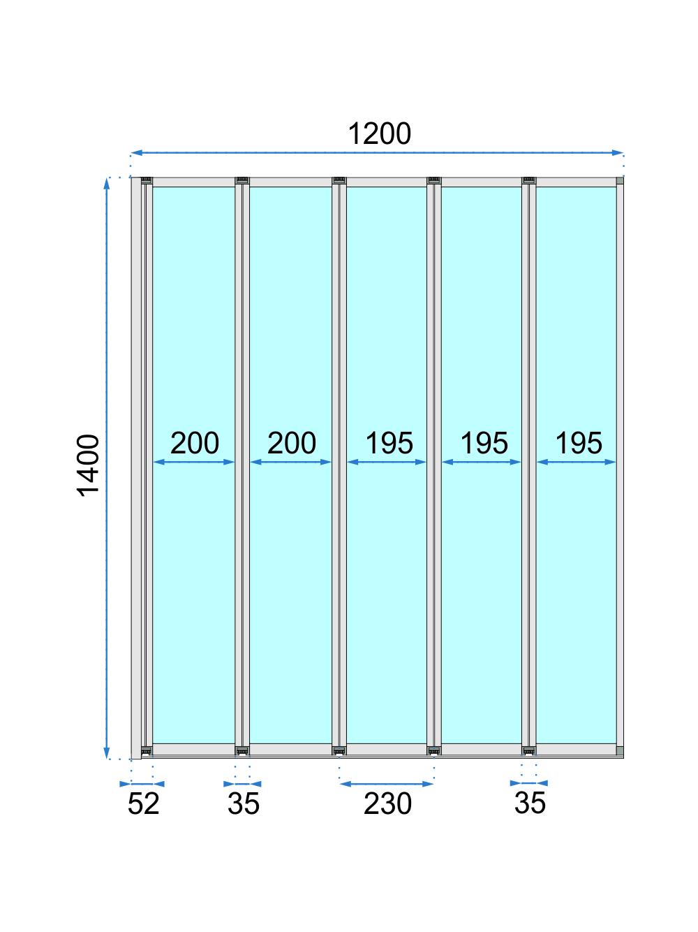 Parawan wannowy Rea Idea 120