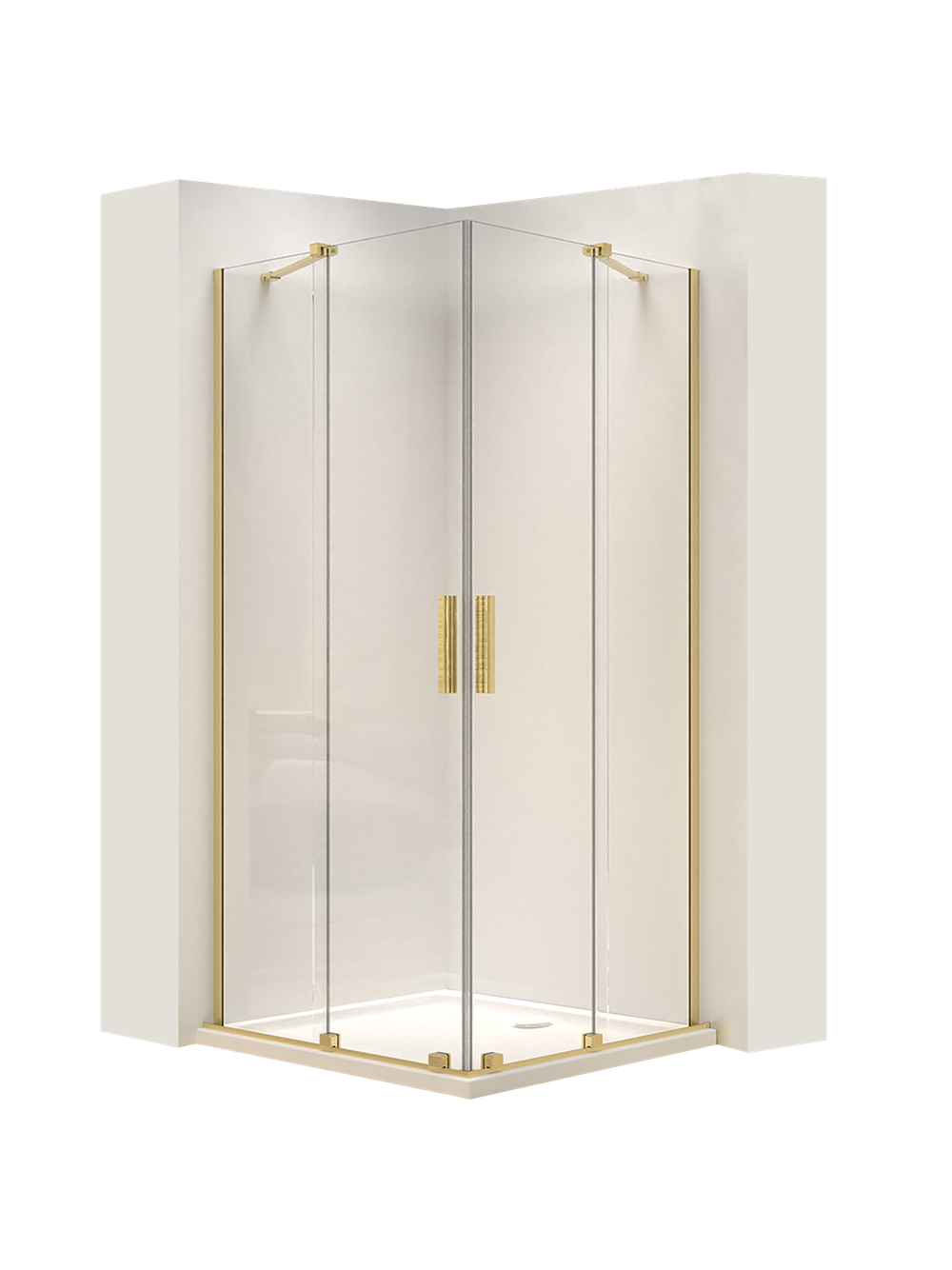 Καμπίνα ντους REA Montana Double Gold Brush 80x80