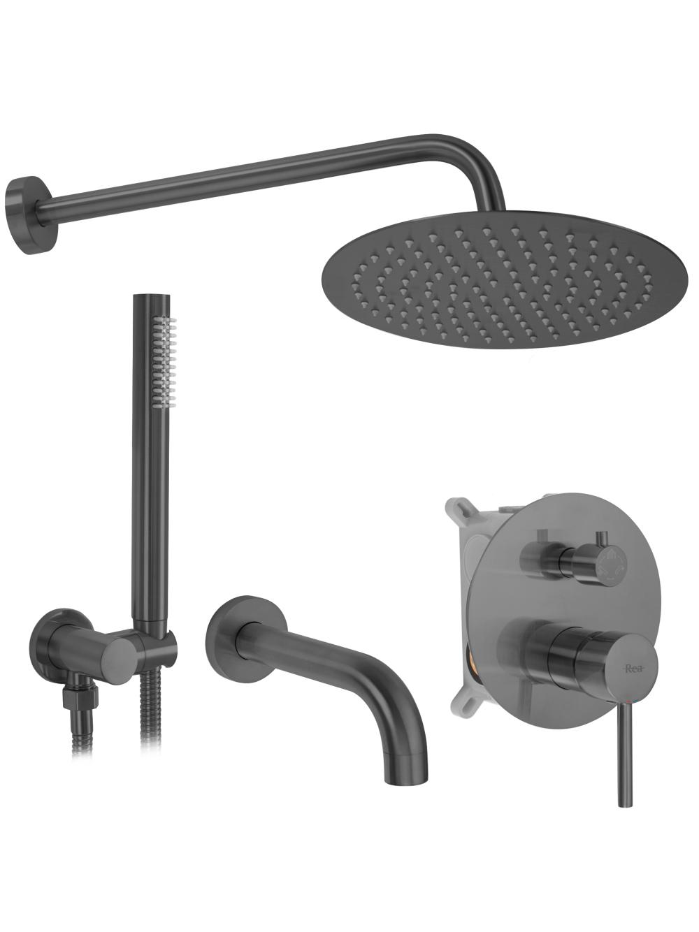 Beépíthető kád- és zuhanyszett Rea Lungo Titan + box