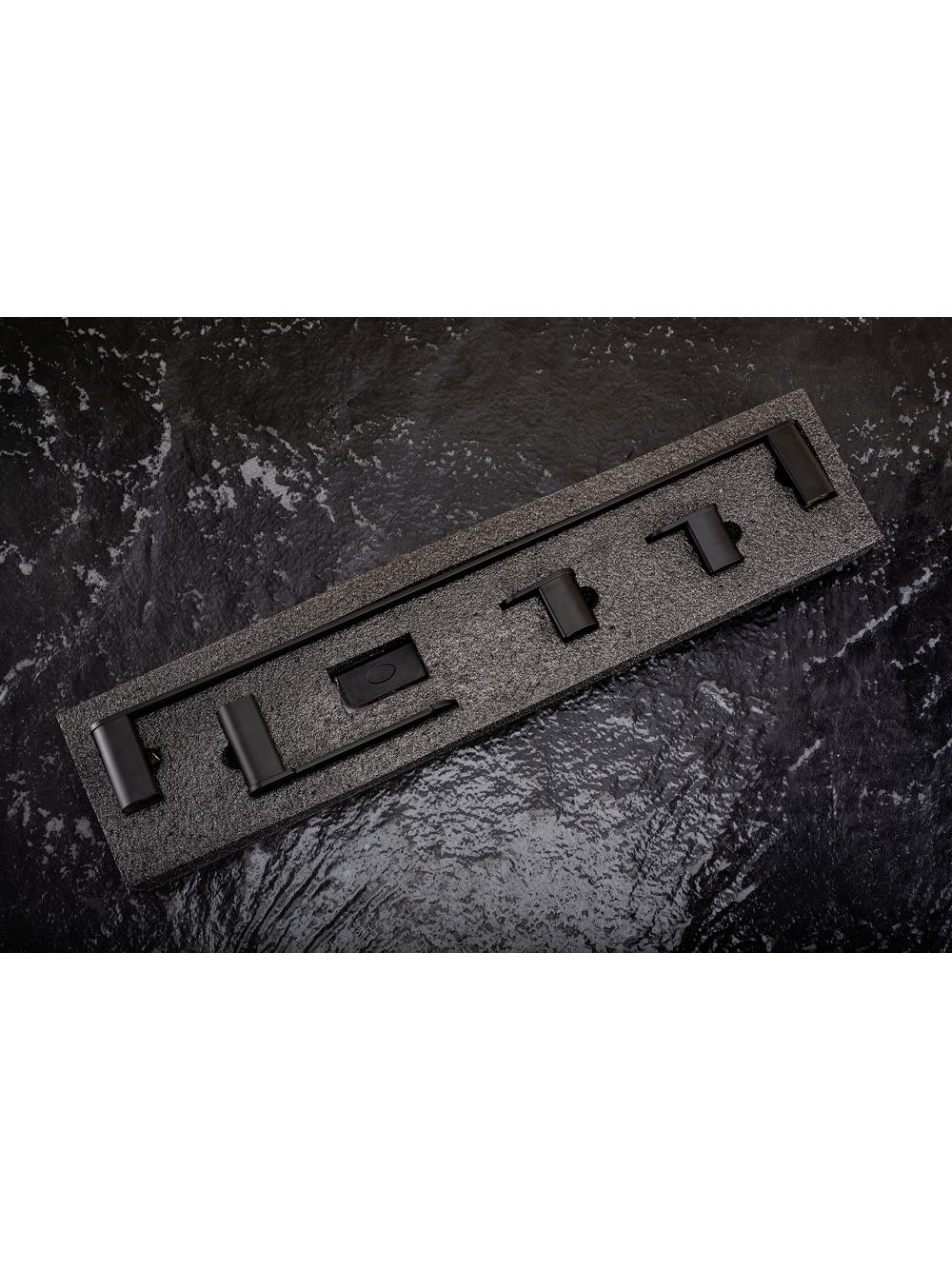 Juego de accesorios de baño Mati Black 4 piezas