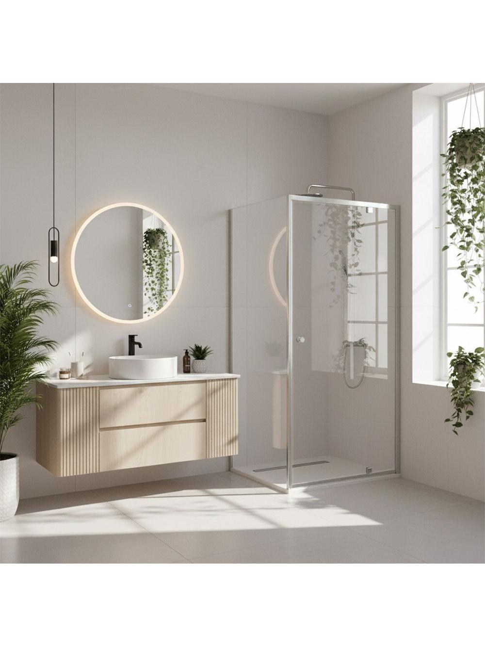 Rea suihkukaappi Rea Primo Swing 80x100 Chrome