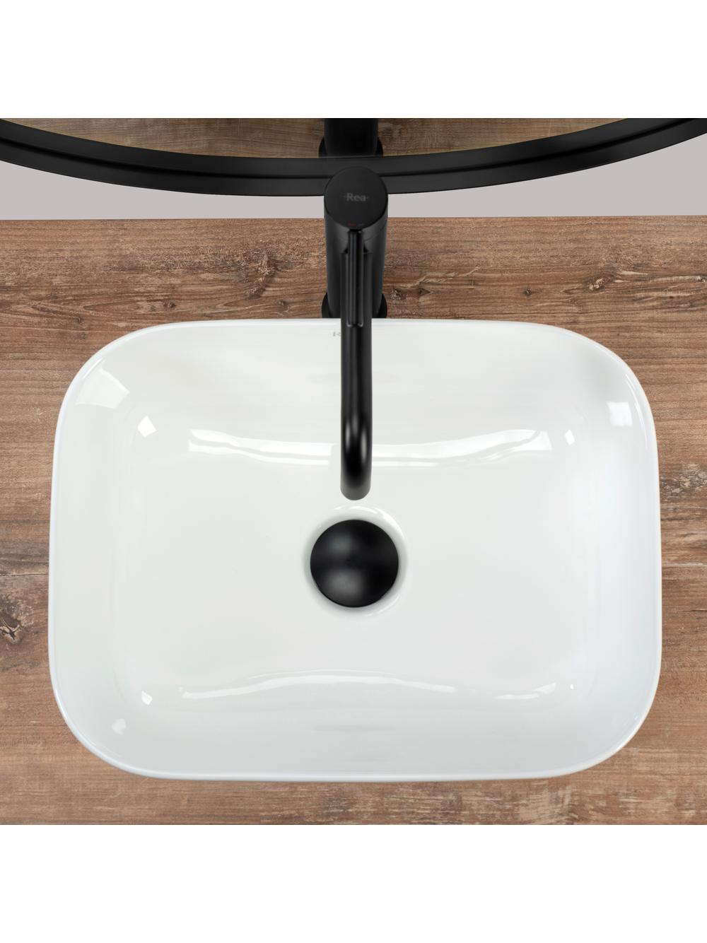 Umywalka nablatowa Rea Demi Mini White