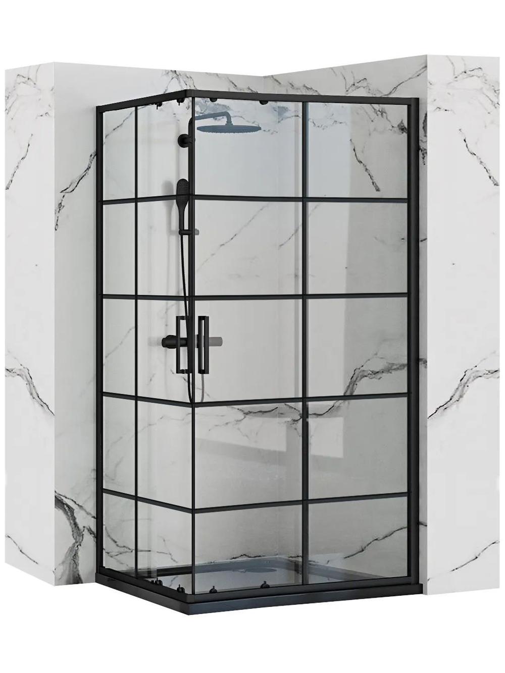 Kabina prysznicowa Rea Concept Black 80x100