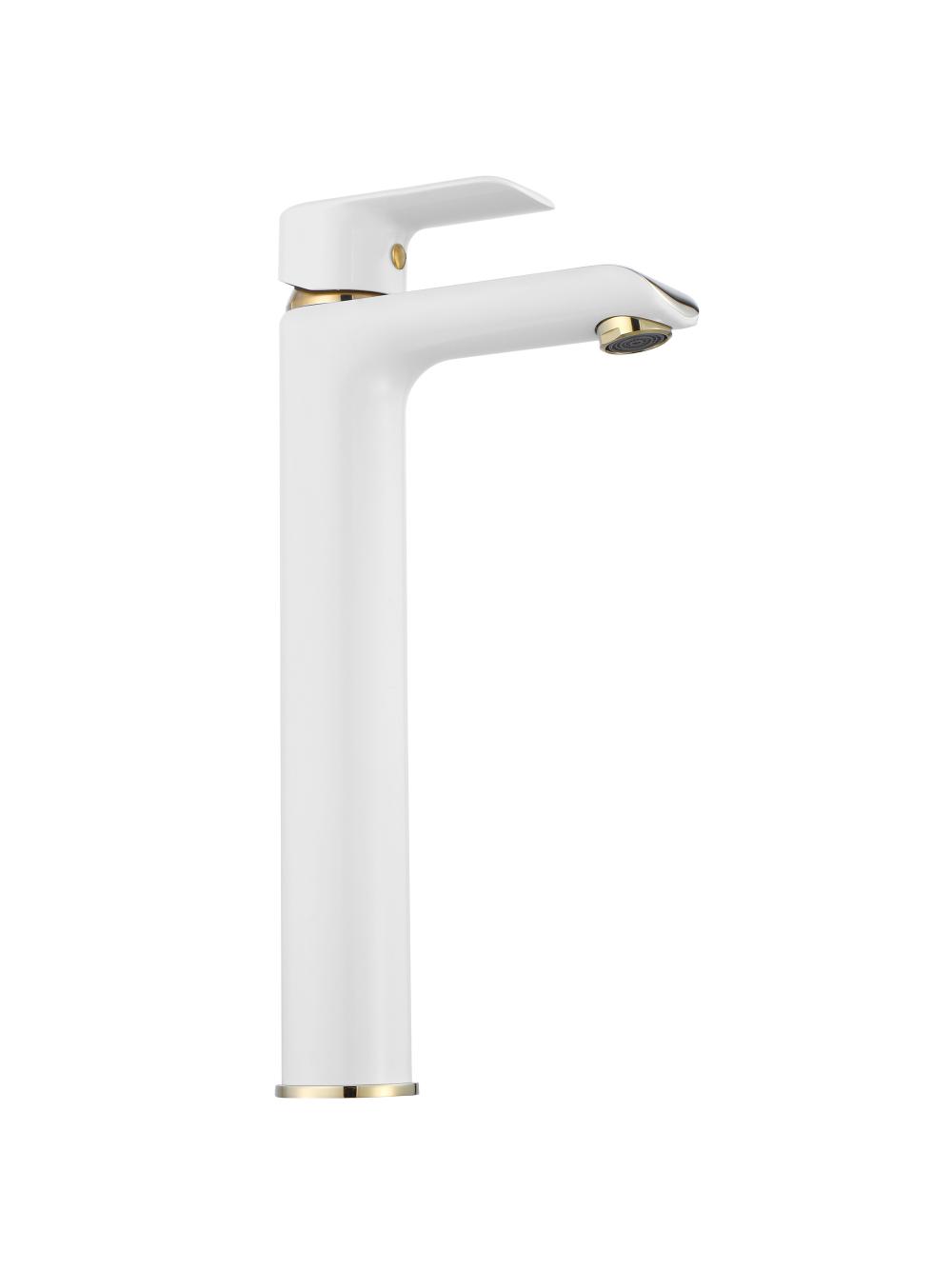 Βρύση με ψηλή λεκάνη REA BLOOM Gold White